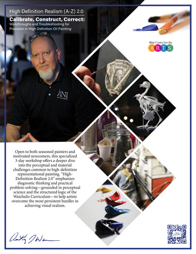 2026  Oil Painting Masterclass with Anthony Waichulis April 9, 10, 11 (Thu, Fri, Sat)