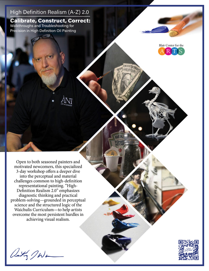 2026  Oil Painting Masterclass with Anthony Waichulis April 9, 10, 11 (Thu, Fri, Sat)