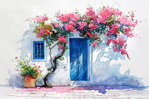 January Watercolor Intermediate