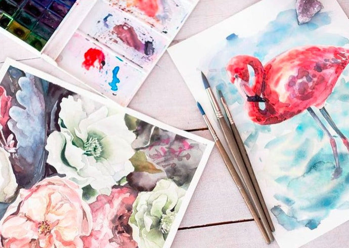 January Beginning Watercolor - Evenings